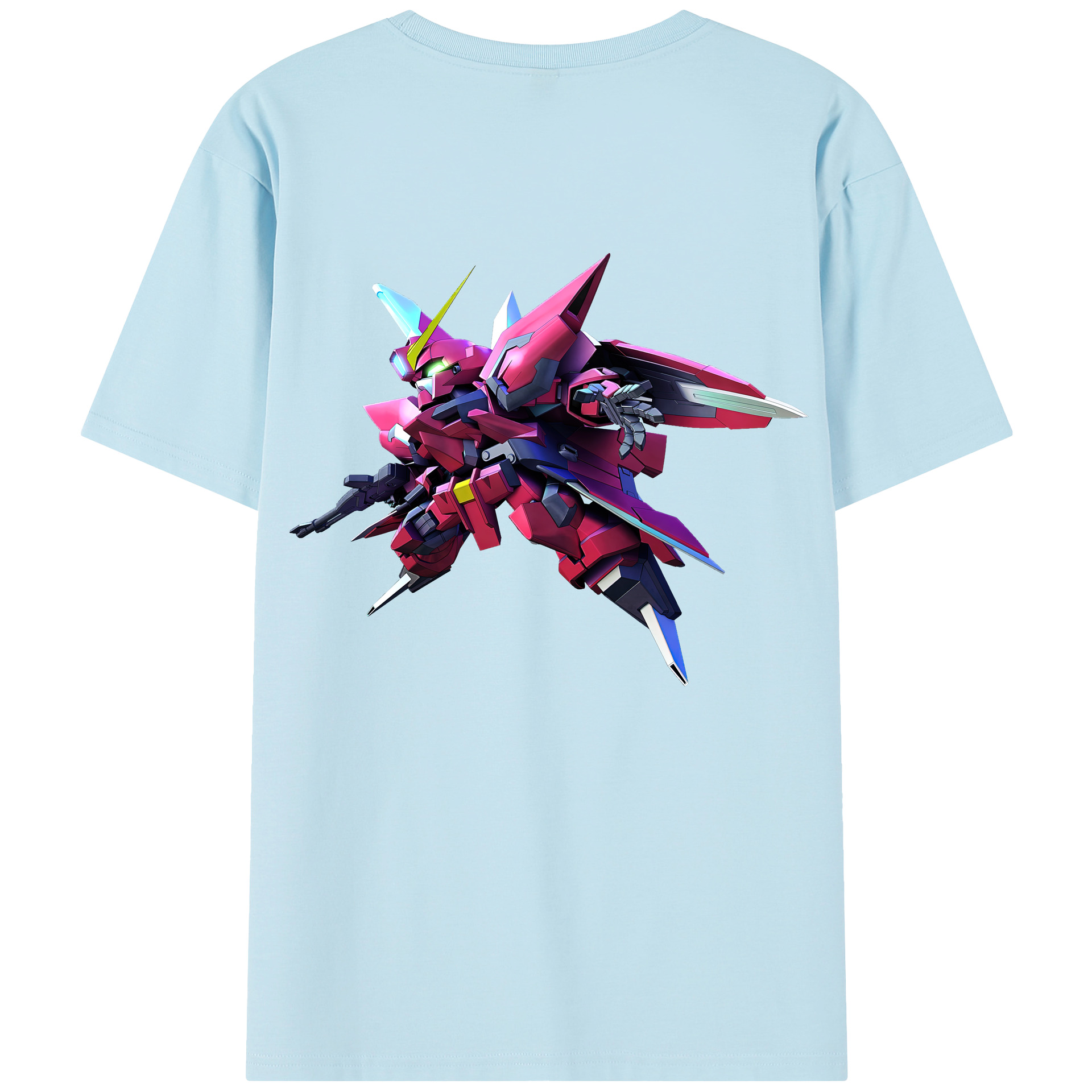 （画像用） 機動戦士ガンダム Mobile Suit Gundam 綿100％半袖Tシャツ（背面プリント）